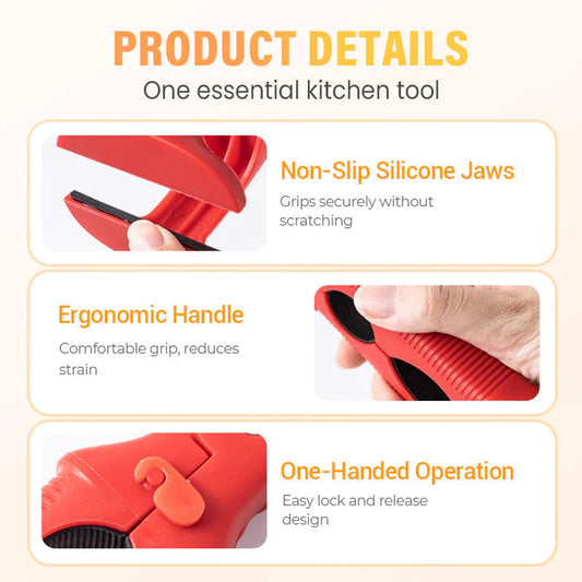 3-in-1 silicone clip for bowls and plates