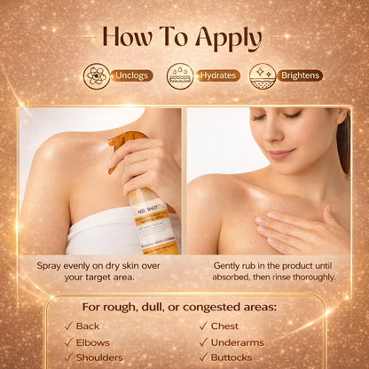 Skinza Peel Shot Dead Skin Removal Body Spray