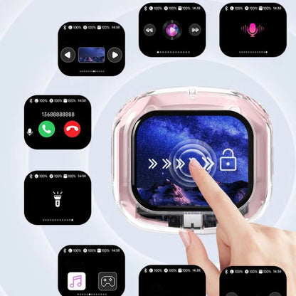 Full-color Touch-screen Wireless Noise-cancelling Bluetooth 5.4 Headset